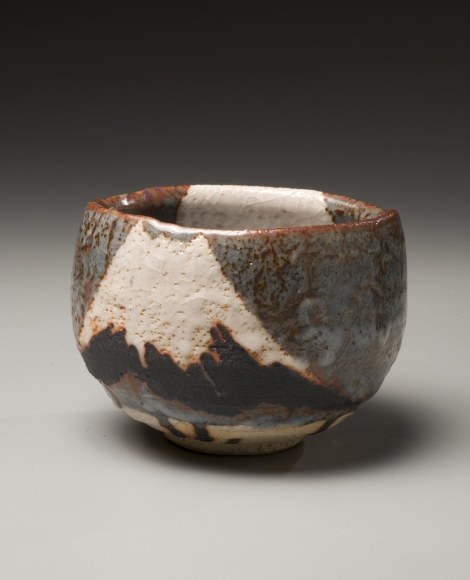 Wakao Toshisada, teabowl, ca. 1998, Mt. Fuji, the Moon