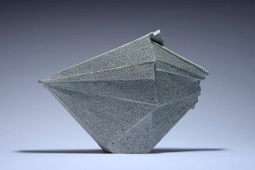 Horizontal sculpture with extended triangular corner, 2012