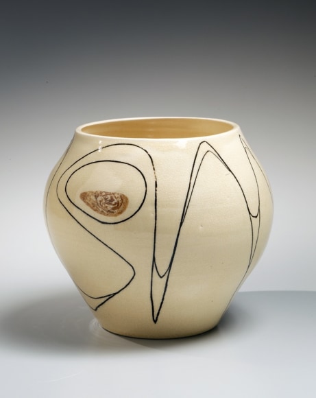 Fujimoto Yoshimichi (Nōdō) (1919-1992), Inlaid modernist vessel