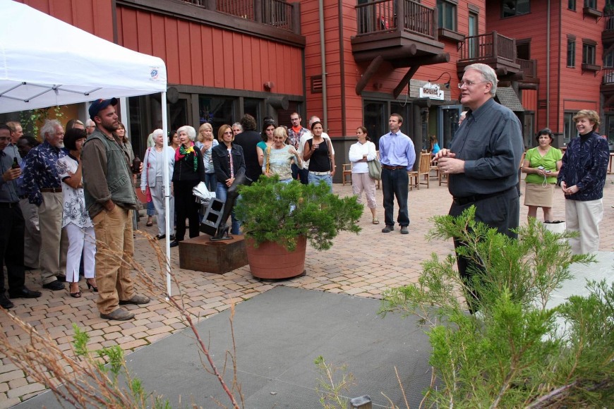 Halsey North gives a talk