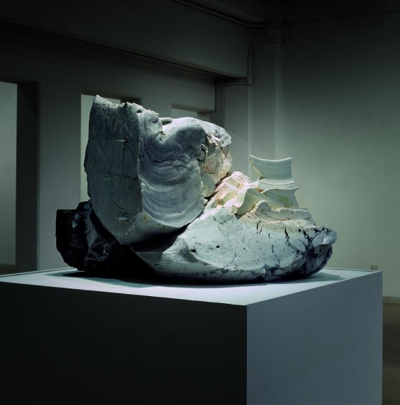 Click the photo for more images of the installation. A previous installation of the three-piece installation, titled Zetsu # 8 (Absolute/End # 8), by Nishida Jun on display in an exhibition that traveled to Fleur Gallery, Kyoto Seika University in Kyoto and Artcourt Gallery in Osaka.