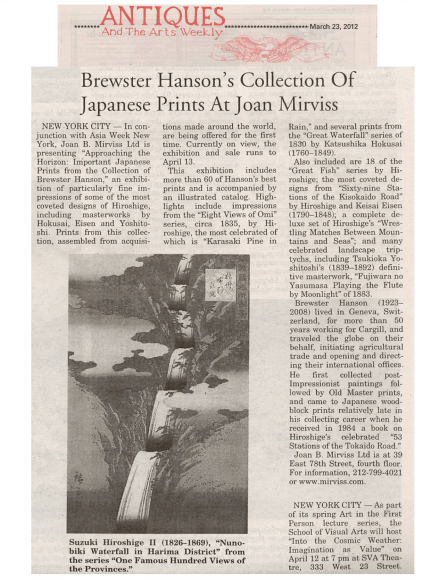 Antiques and the Arts Weekly