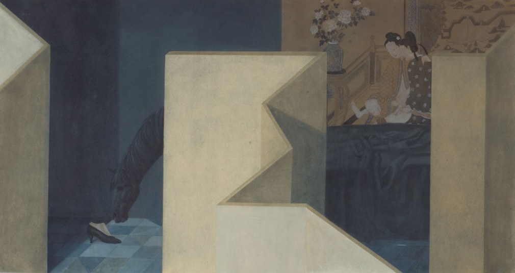 Memories of a Graceful Servant, Chinese Ink and Mineral Color on Paper, 2009