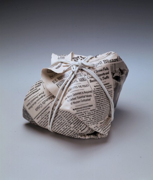 Newspaper sculpture, 1986
