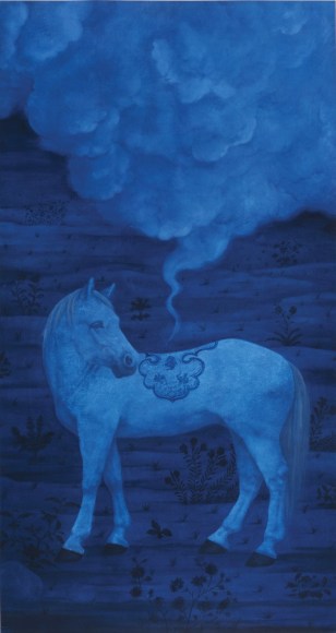 Cloud Dreams, Chinese Ink and Mineral Color on Paper, 2009