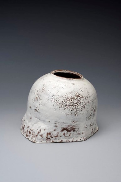 Yagi Kazuo, vessel, glazed stoneware, 1970-1975, Japanese sculpture, Japanese pottery, Japanese ceramics, Japanese contemporary ceramics, Japanese vessel