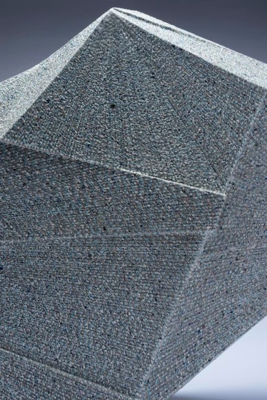 Large horizontal sculpture with extended triangular corner, 2012