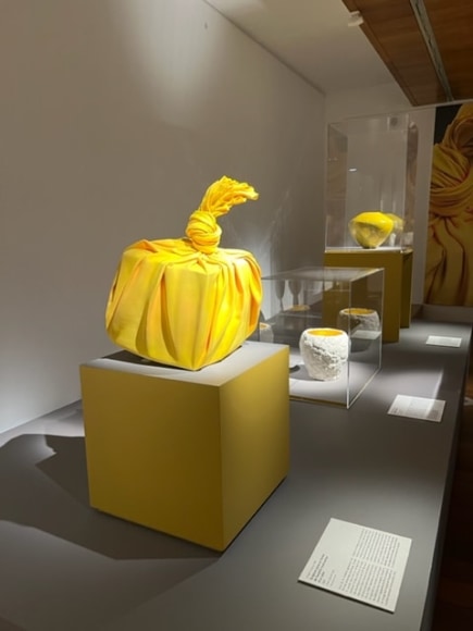 Tanaka Yū&#039;s work in the collection of the Mus&eacute;e Guimet, Paris exhibited in &quot;Toucher le feu&quot; (2022)