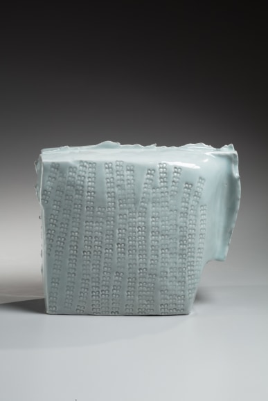 &nbsp;, Rectilinear sculpture depicting a horse with its early winter coat