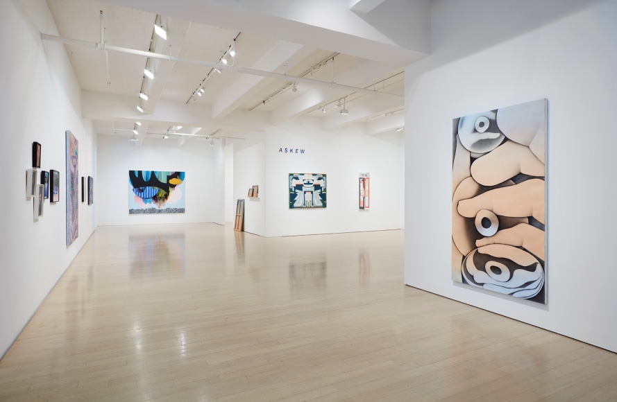 Installation view of ASKEW