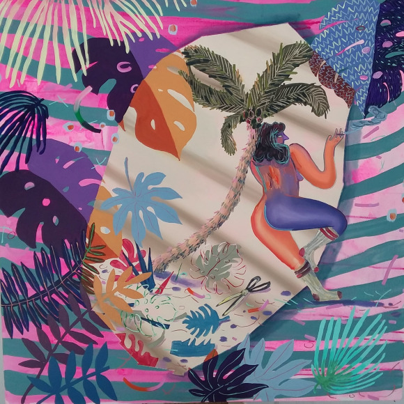 Painting on canvas by Melanie Daniel