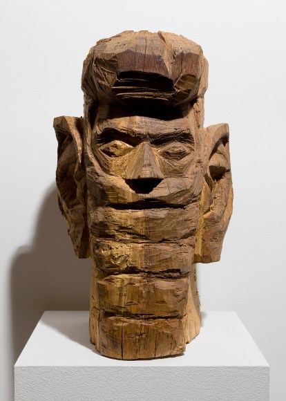Wood sculpture by Gudmundur Thoroddsen