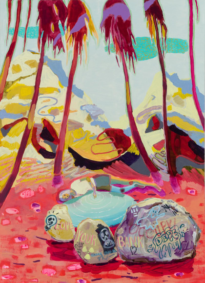 painting on canvas by Melanie Daniel