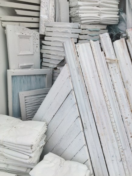 Site specific mixed media installation by Julie Schenkelberg at Untitled Miami 2015