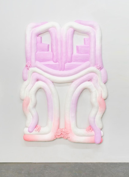 symmetrical wall sculpture by Lauren Clay
