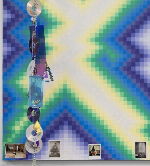 Detail of Personal Setting painting by Todd Kelly