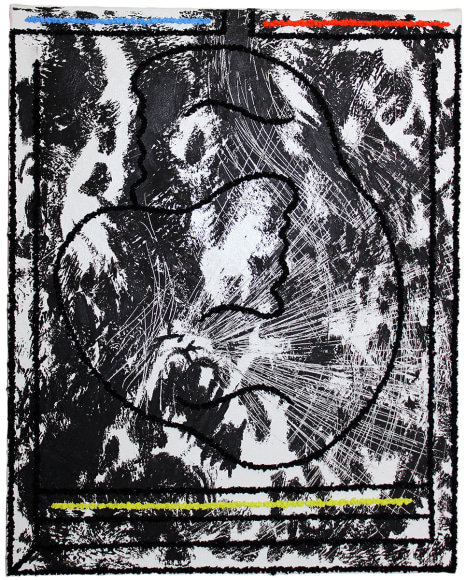mixed media on linen