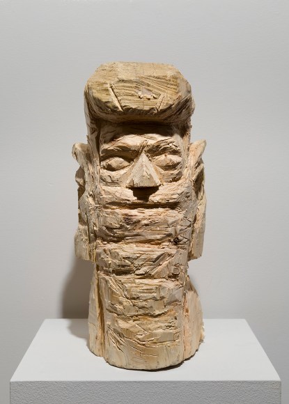 Wood sculpture by Gudmundur Thoroddsen