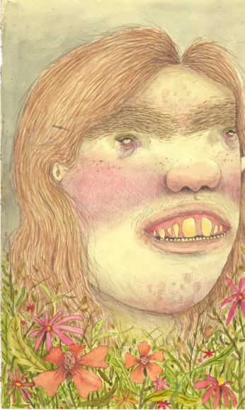 work on paper by Rebecca Morgan