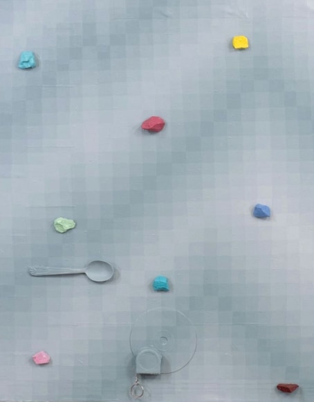 Detail of "Setting 9" painting by Todd Kelly