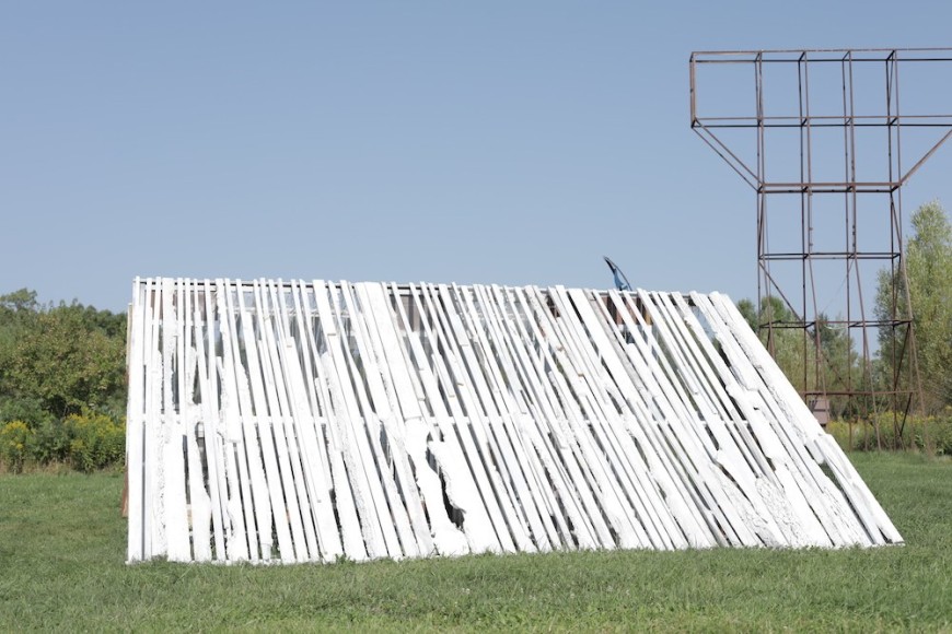 Outdoor installation by Julie Schenkelberg