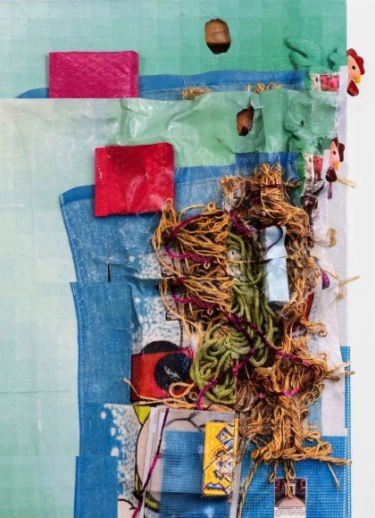 Detail of "Setting 11" painting by Todd Kelly