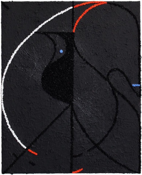 mixed media on linen