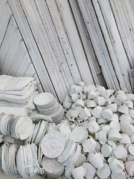 Site specific mixed media installation by Julie Schenkelberg at Untitled Miami 2015