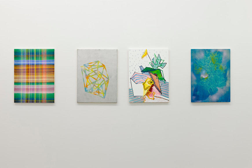 installation of paintings by Todd Kelly