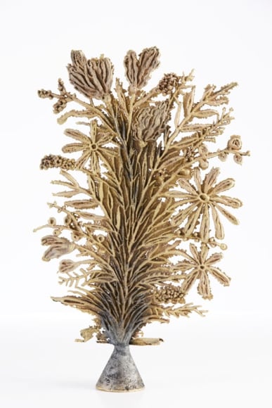 brass sculpture by Rebecca morgan
