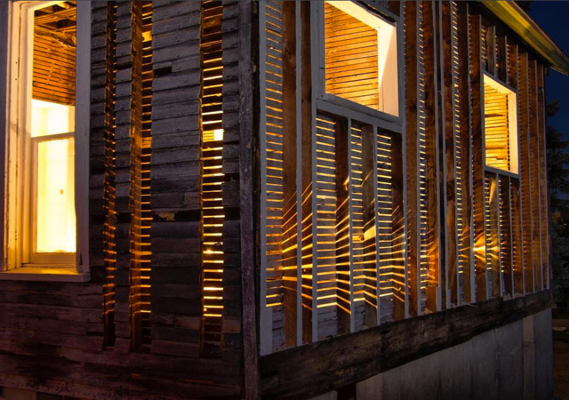 Site specific house installation by Julie Schenkelberg