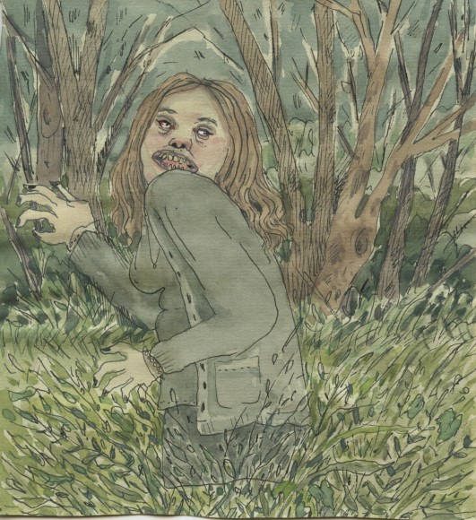work on paper by Rebecca Morgan