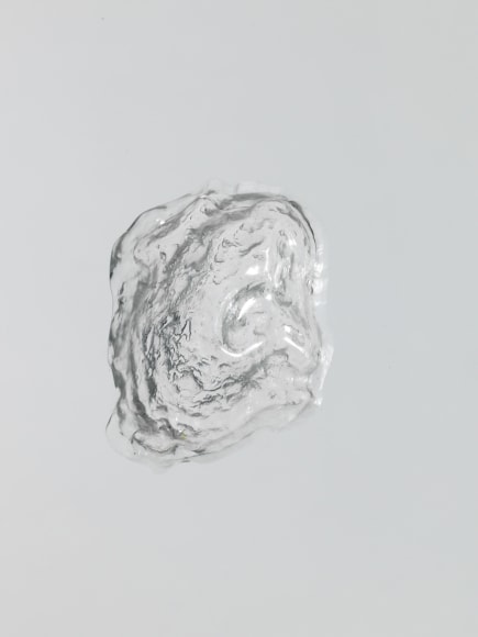 photos of a glass panel with a steel base