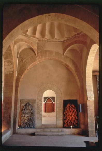 Installation View from Sheila Hicks: Le Tapis Mural, exhibition at Galerie National de Bab Rouah (Moroccan National Art Gallery), Rabat, 1971