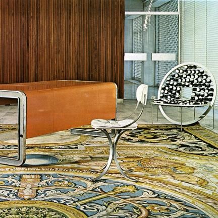 Desk by Henri Lesetre, Chair by Claude and Francois Xavier Lalanne, Chair by Edouard Albert