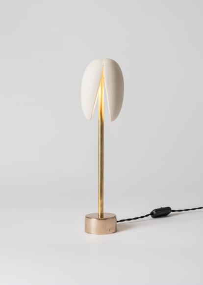 minimal modern lamp in an empty room