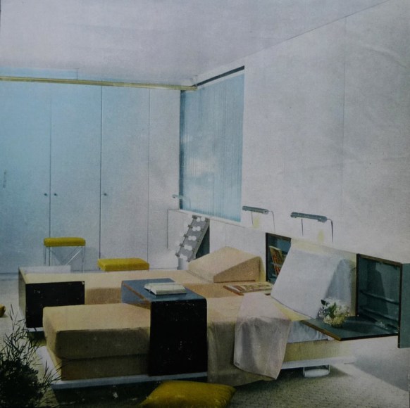 Similar model presented for "Charron Bedroom," 33rd Salon des Arts Ménagers, 1964