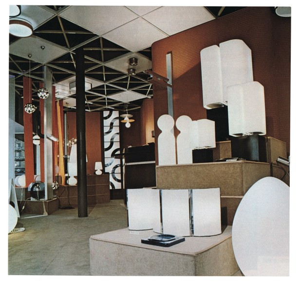 Interior of Vierre Lumiere shop, 1971