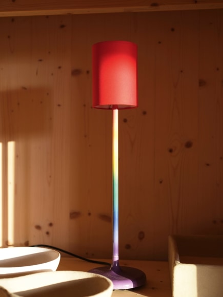 The artist&rsquo;s&nbsp;Vertical Rainbow, 2017. New takes on the theme appear in Devriendt&rsquo;s Space Horizon collection, in hues inspired by his paintings of the Ostend horizon.&nbsp;