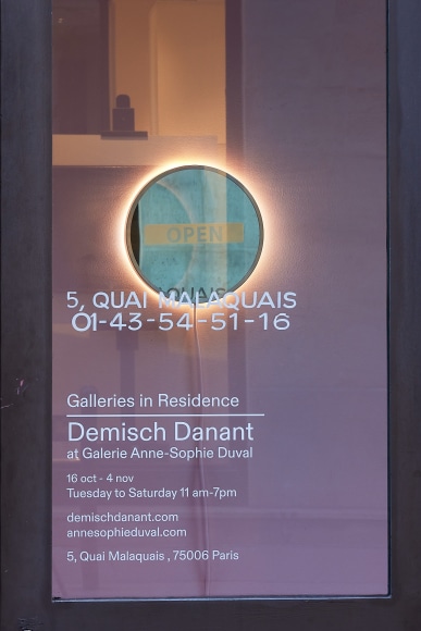 install of Jean Baptiste Caron Storefront at ASD in Paris