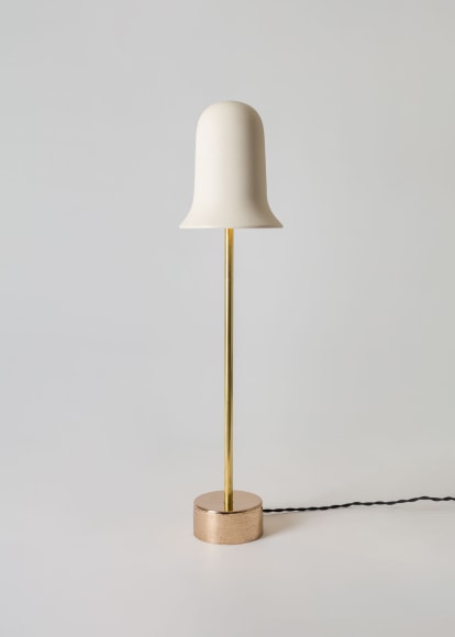 minimal lamp in an empty room