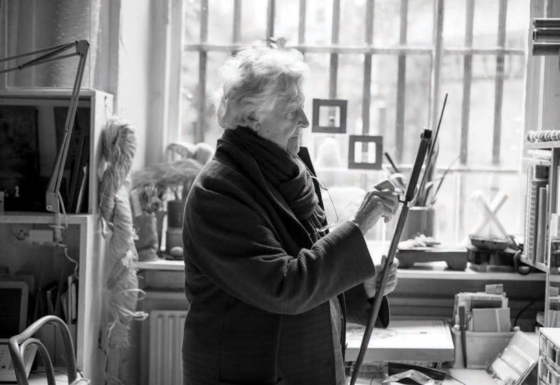 Hicks in her Paris studio
