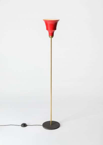 minimal lamp in an empty room