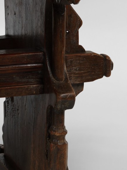 picture of medieval table in a gray room