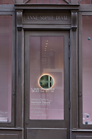install of Jean Baptiste Caron Storefront at ASD in Paris