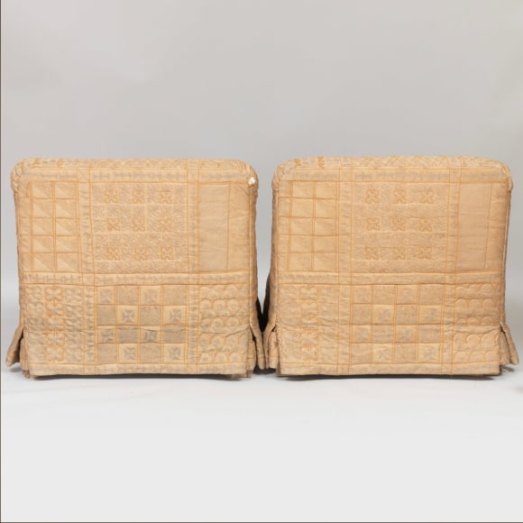 two chairs in an empty room