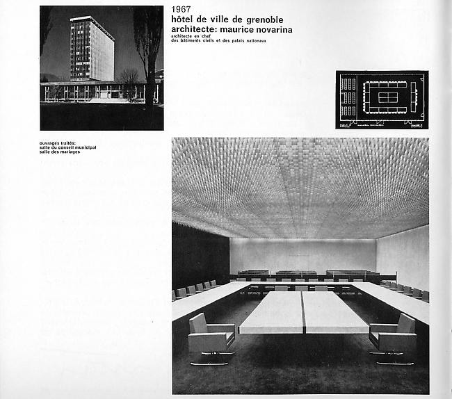 Hotel de Ville of Grenoble , 1967