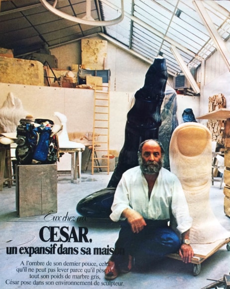 César’s in his workshop on rue Legendre in Paris 