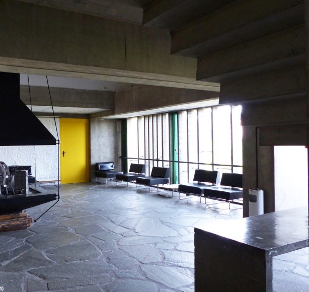 Interior view of the Maison de la Culture of Firminy