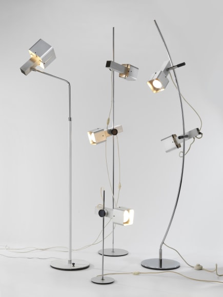 Shown with F219 Lamp, 1966 and F217/2 Floor Lamp, c. 1969&nbsp;